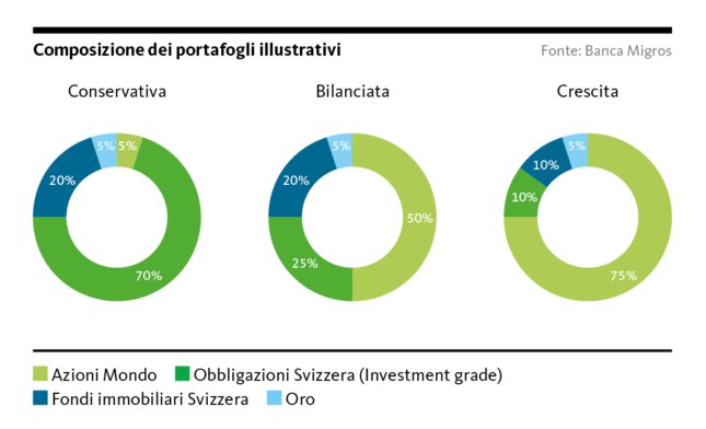Graphic: Composition of the illustrative portfolios
