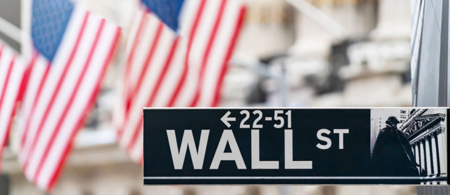 Wall Street Sign in America